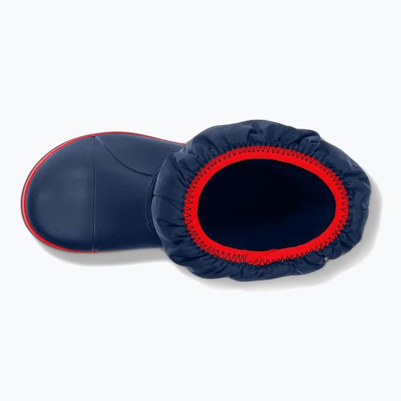 Crocs Winter Puff Stivali da neve per bambini rosso/marino 3