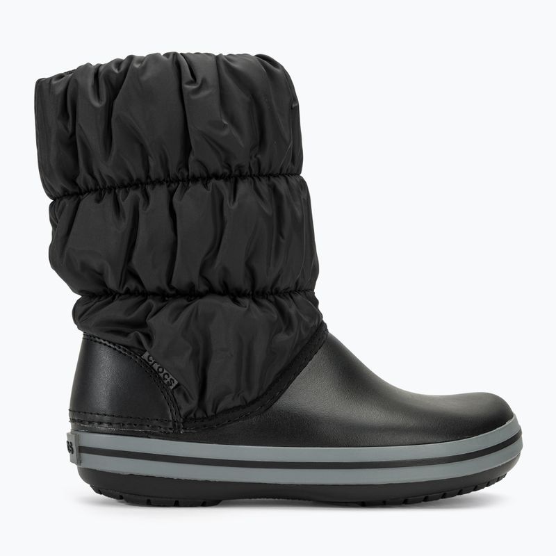 Stivali da neve Crocs Winter Puff nero/carbone da donna 2