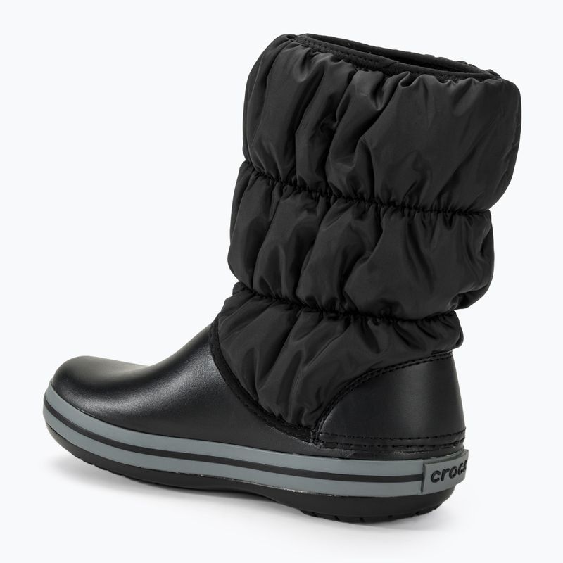 Stivali da neve Crocs Winter Puff nero/carbone da donna 3