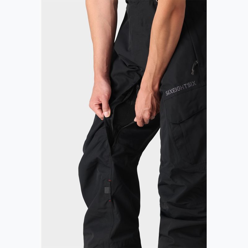 Pantaloni da snowboard da uomo 686 Smarty 3-in-1 Cargo nero 5