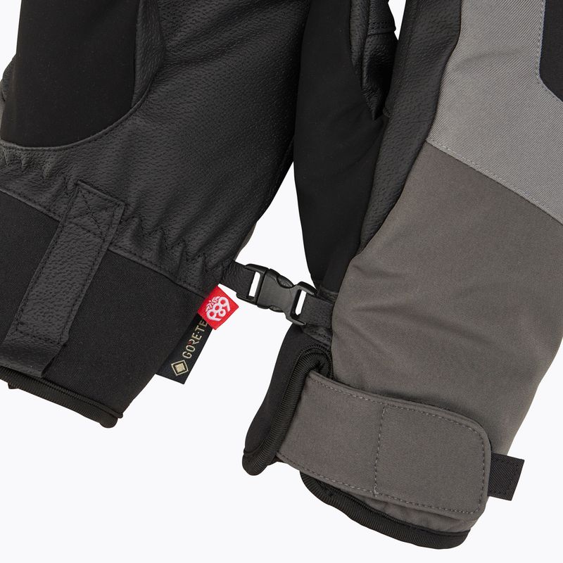 Guanto da snowboard da uomo 686 Gore-Tex Linear Under Cuff Mitt antracite 5