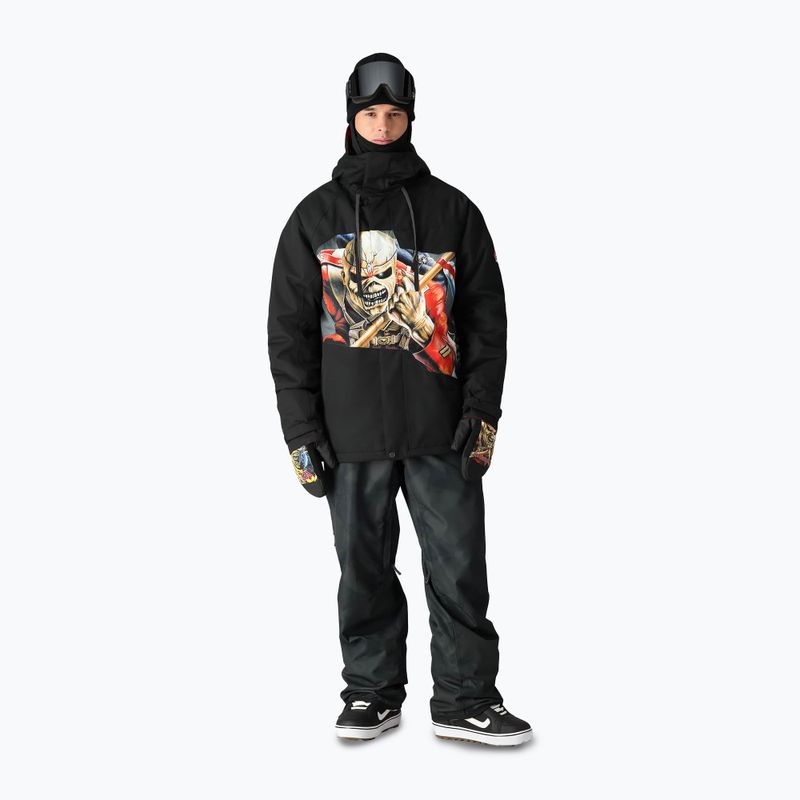 Giacca da snowboard 686 Geo iron maden trooper uomo nero 2