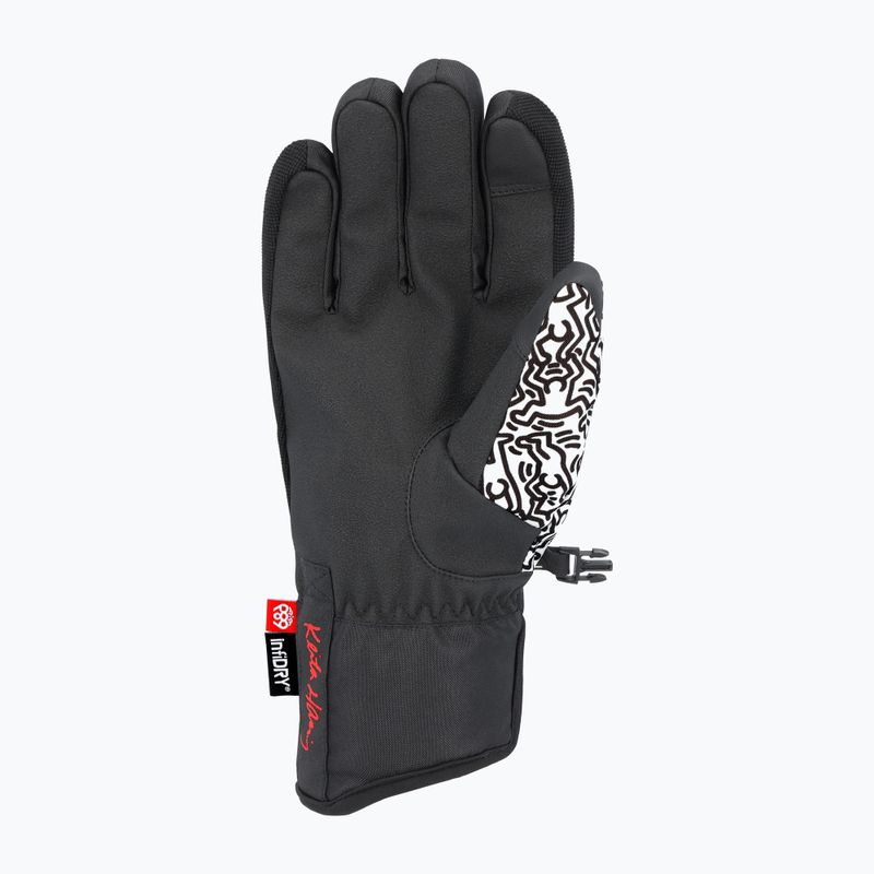 Guanti da snowboard 686 Primer keith haring bianco 2