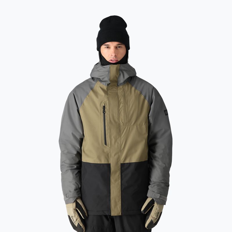 Giacca da snowboard 686 Gore-Tex Core Insulated da uomo colorblock grigio rinoceronte