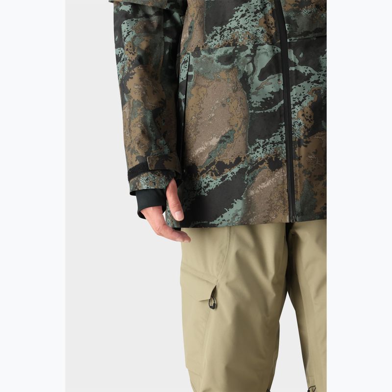 Giacca da snowboard da uomo 686 Hydra Thermagraph verde cipresso hemisphere 6