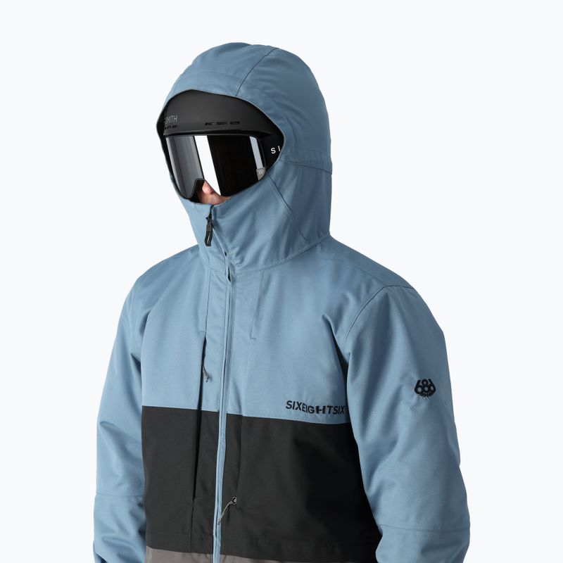 Giacca da snowboard da uomo 686 Smarty 3-in-1 Form stellar blue colourblock 4