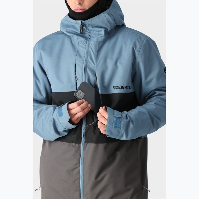 Giacca da snowboard da uomo 686 Smarty 3-in-1 Form stellar blue colourblock 6