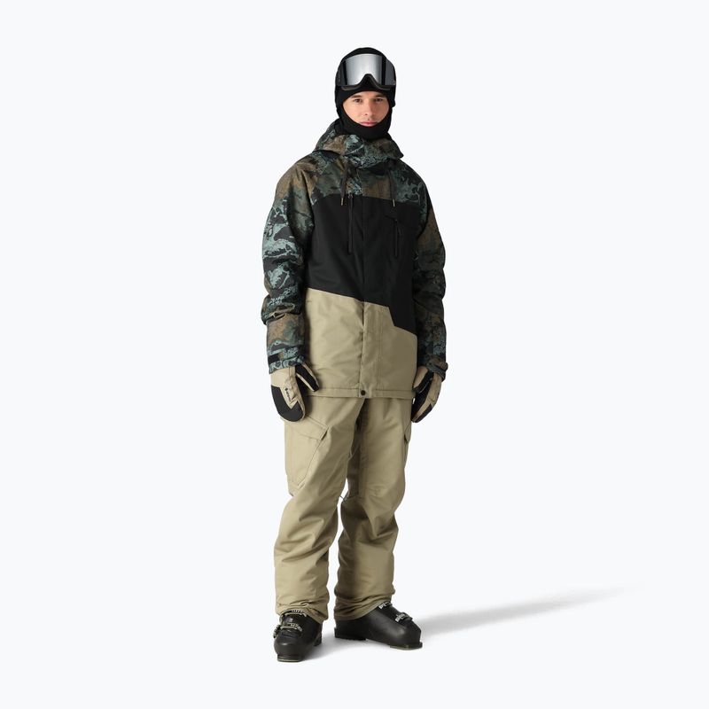 Giacca da snowboard 686 Geo cypress green hemisphere colourblock da uomo 2