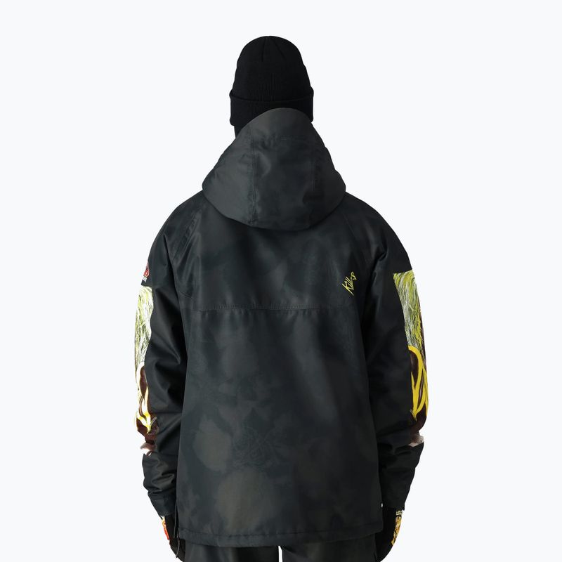 Giacca a vento isolata da uomo 686 Renewal iron maiden eddies black snowboard jacket 3