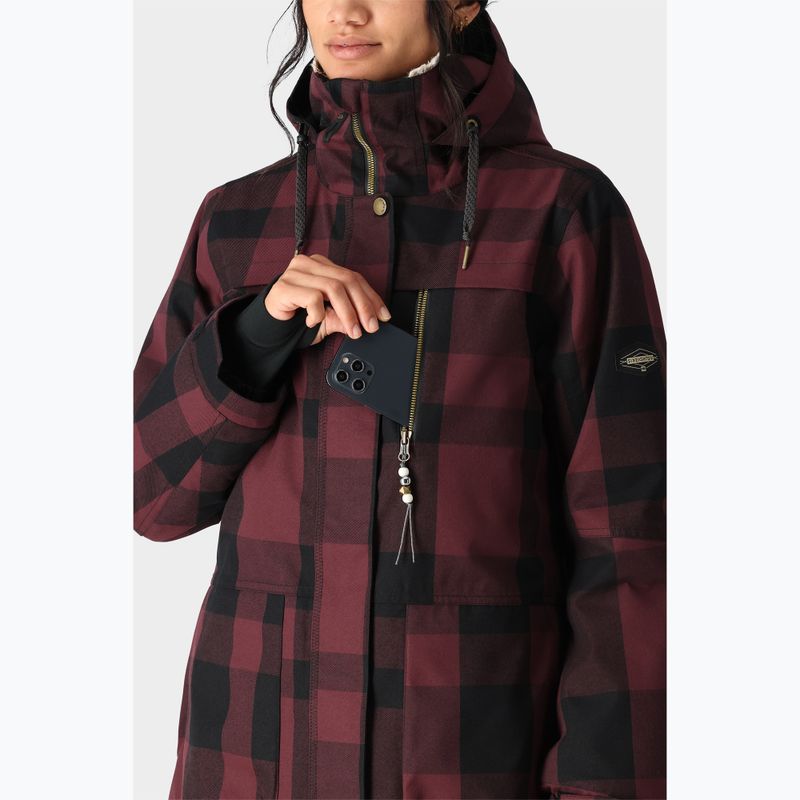 Giacca da snowboard da donna 686 Spirit sassafras plaid 5