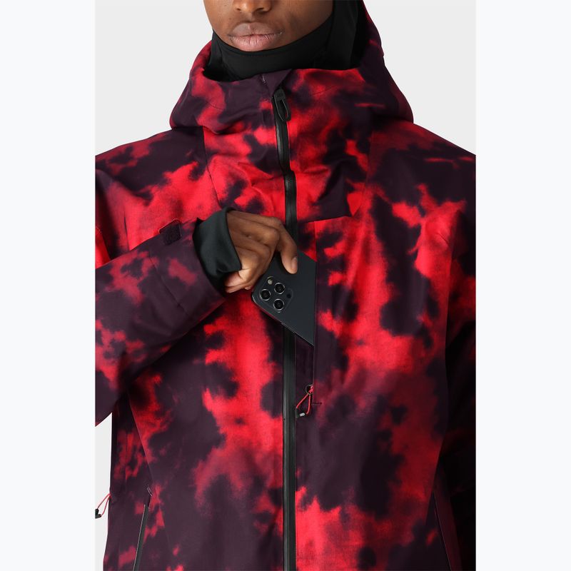 Giacca da snowboard da uomo 686 Gateway red nebula 6
