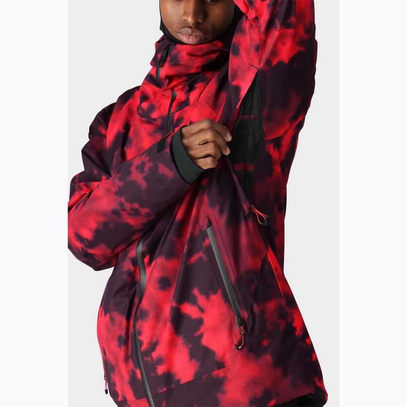 Giacca da snowboard da uomo 686 Gateway red nebula 7