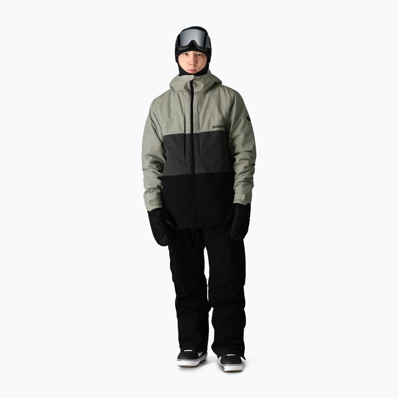 Giacca da snowboard 686 Smarty 3-in-1 Form white heather colorblock da uomo 2