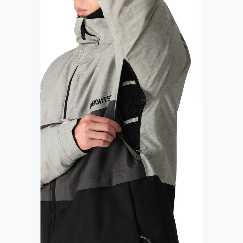 Giacca da snowboard 686 Smarty 3-in-1 Form white heather colorblock da uomo 5