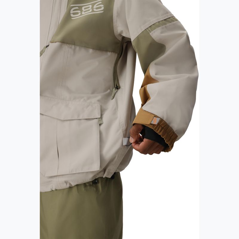 Giacca da snowboard uomo 686 2001 Transfer limestone colorblock 11