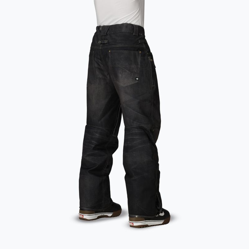 Pantaloni da snowboard uomo 686 Deconstructed Denim Insulated black denim 3