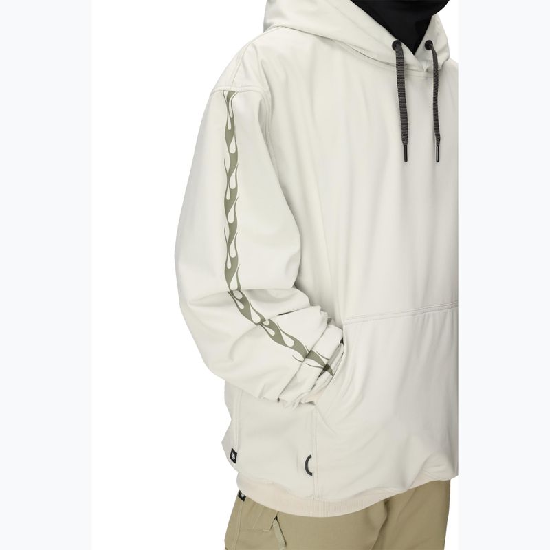 Felpa da snowboard uomo 686 Waterproof Team Hoody limestone 5