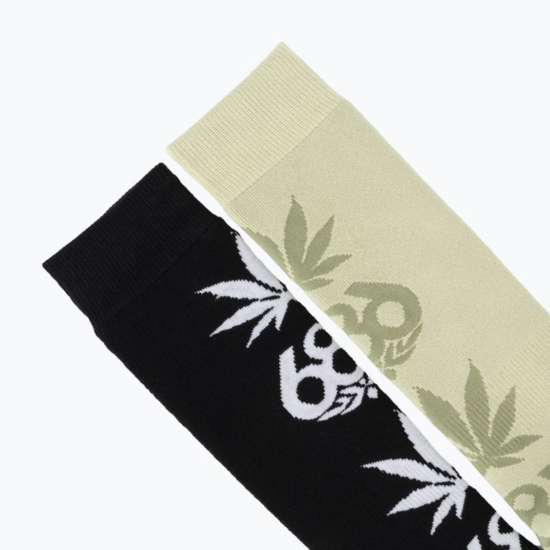 Calze da snowboard uomo 686 Huf 2 paia multicolor 4