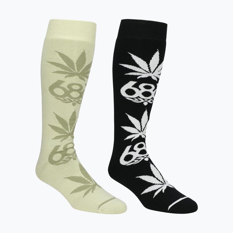 Calze da snowboard uomo 686 Huf 2 paia multicolor