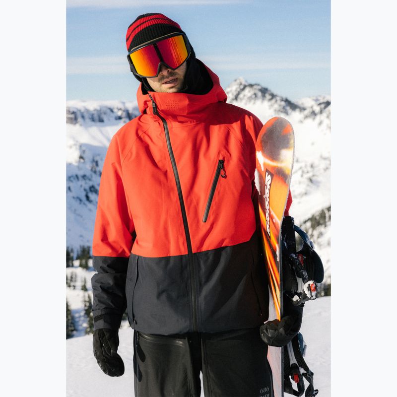 Giacca da snowboard uomo 686 Hydra Thermagraph true red colorblock 10