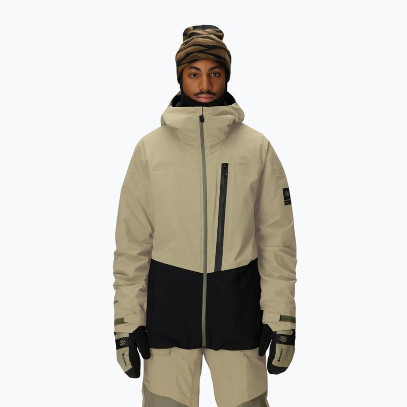 Giacca da snowboard uomo 686 Gore-Tex GT Thermagraph sage colorblock
