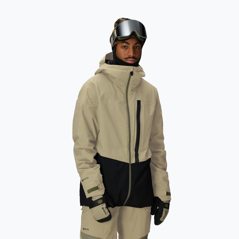 Giacca da snowboard uomo 686 Gore-Tex GT Thermagraph sage colorblock 4
