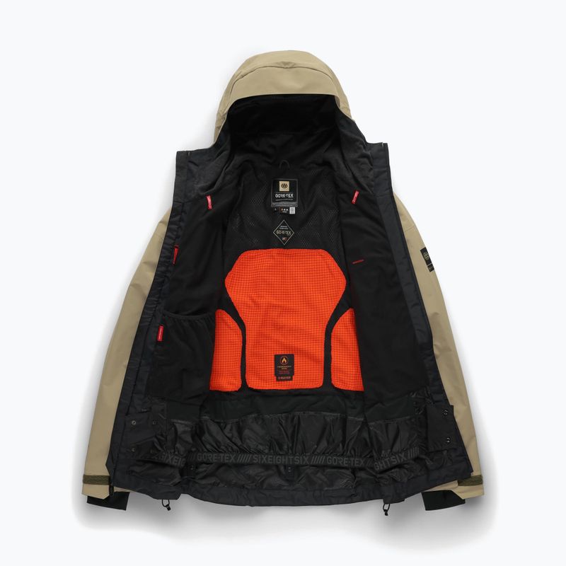 Giacca da snowboard uomo 686 Gore-Tex GT Thermagraph sage colorblock 8