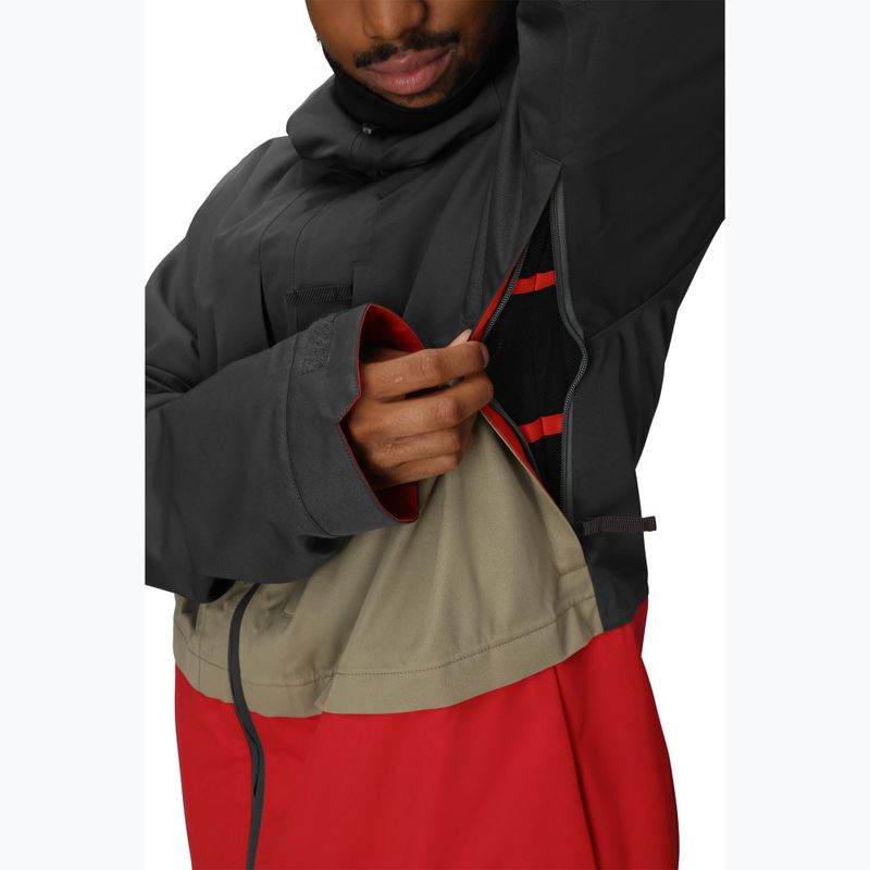 Giacca da snowboard uomo 686 Smarty 3IN1 Form charcoal colorblock 9