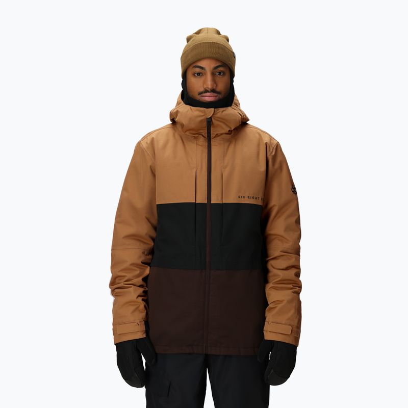 Giacca da snowboard uomo 686 Smarty 3IN1 Form caramel colorblock 6