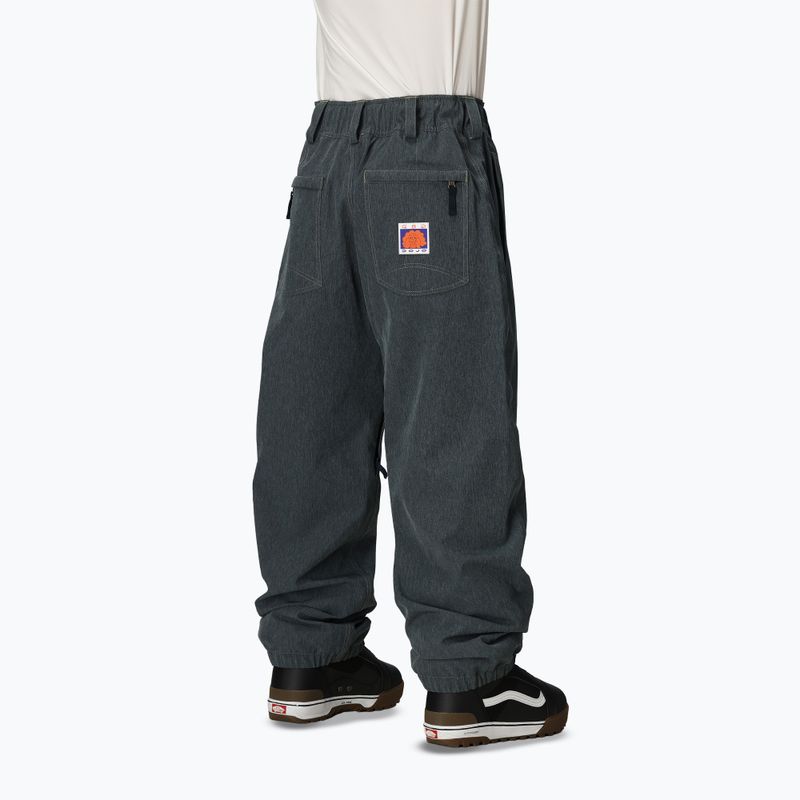 Pantaloni da snowboard uomo 686 Deconstructed Dojo navy denim 3