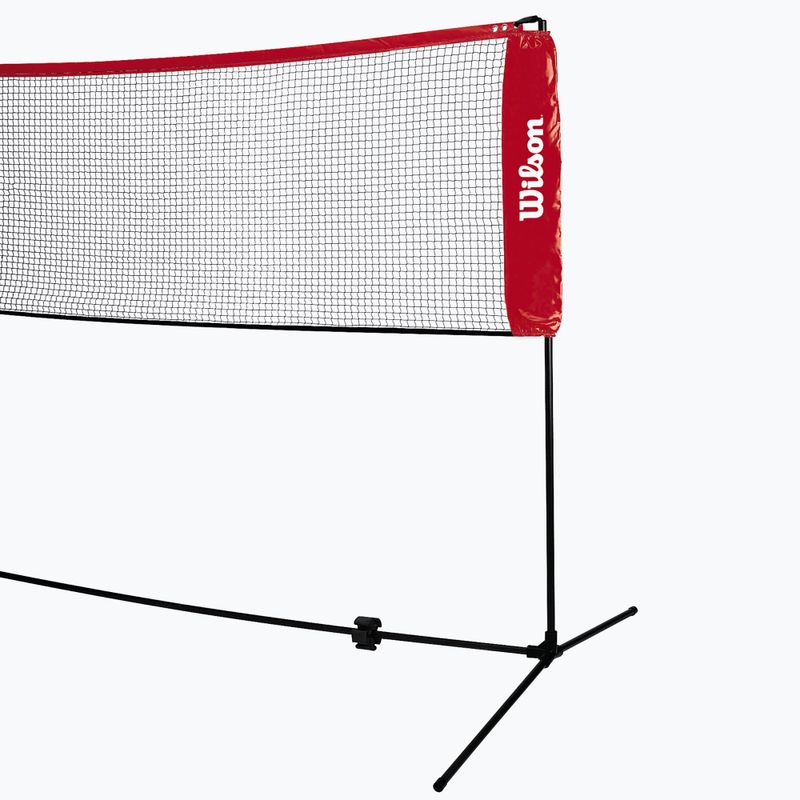 Rete da tennis Wilson Starter Ez Tennis Net 6.1 m nera/rossa 2