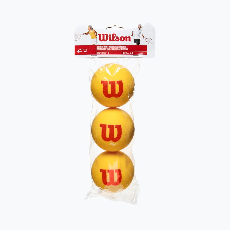 Palline da tennis per bambini Wilson Starter Tour Foam Tball 3 pezzi giallo WRZ258900 2