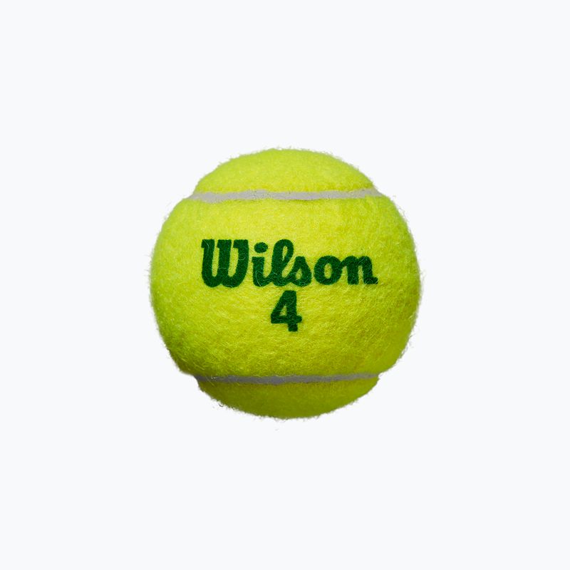 Palline da tennis per bambini Wilson Starter Play Green 4 pezzi giallo WRT137400 3