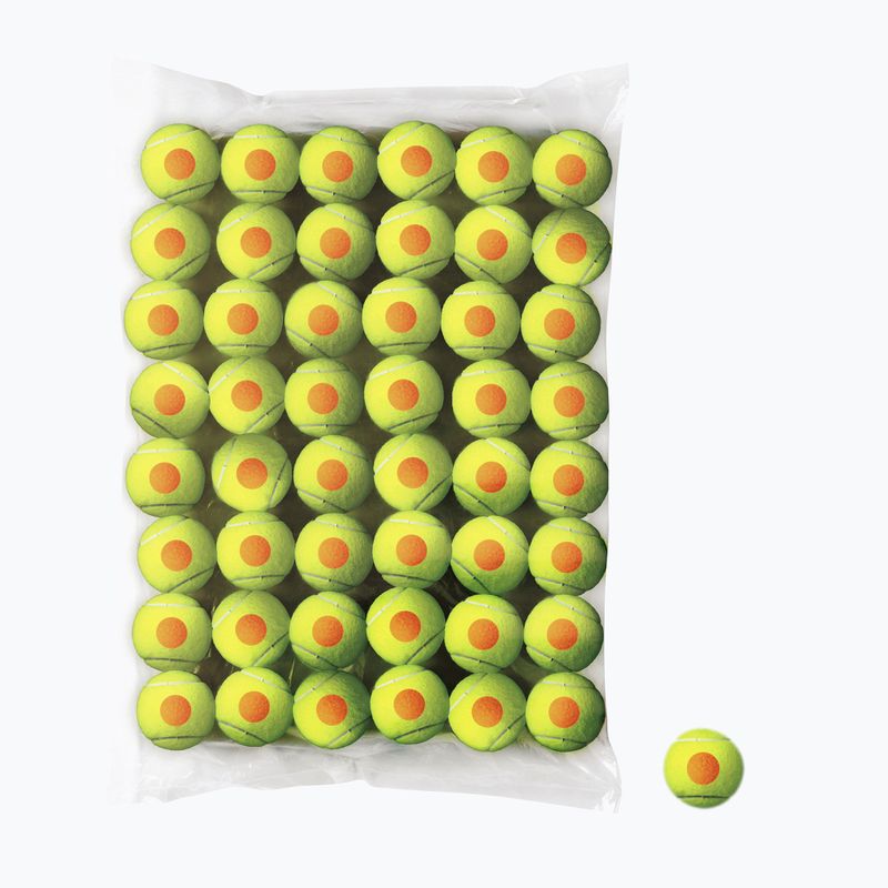 Palline da tennis Wilson Starter Orange Tball per bambini 48 pezzi giallo WRT13730B