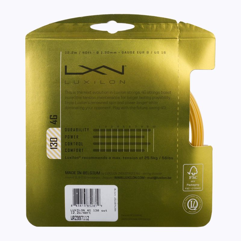 Corda da tennis Luxilon Luxilon 4G 130 Set 12,2 m 2