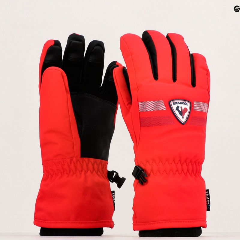 Guanto da sci Rossignol Jr Roc Impr G sport rosso da bambino 6