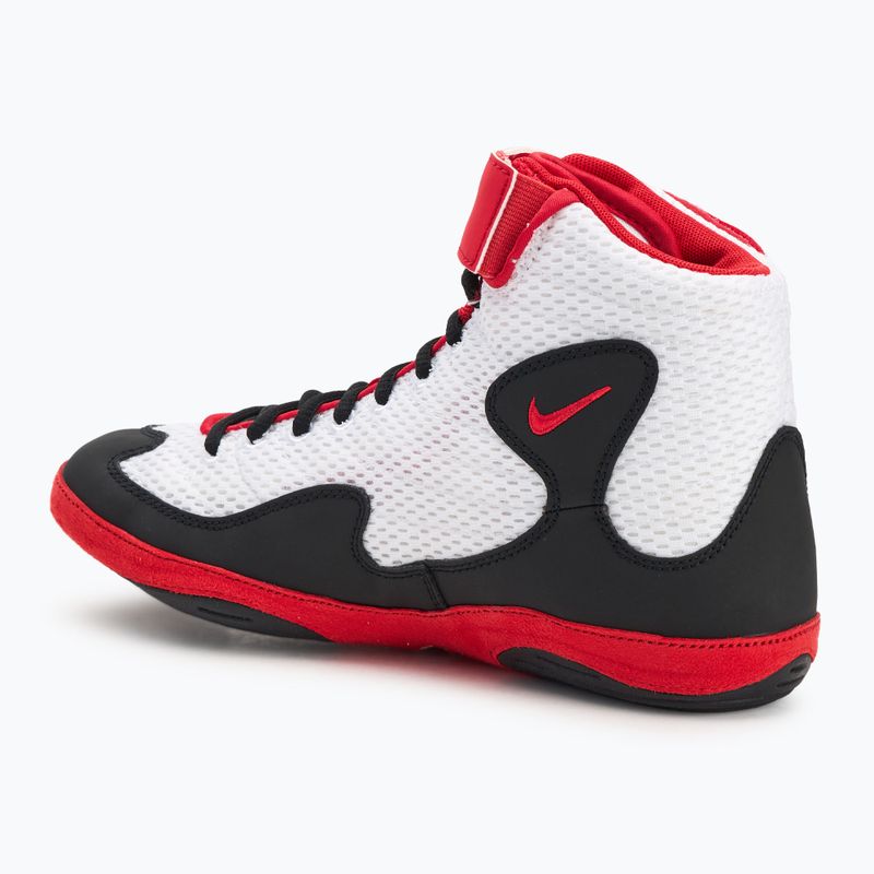 Scarpe da wrestling Nike Inflict 3 bianco/rosso/nero 3