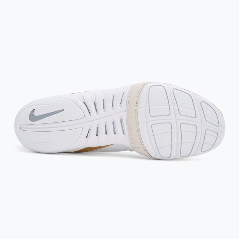 Scarpe da boxe Nike Freek bianco/oro metallico/grigio freddo 4