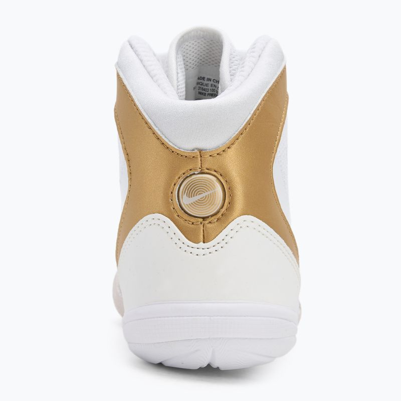 Scarpe da boxe Nike Freek bianco/oro metallico/grigio freddo 6