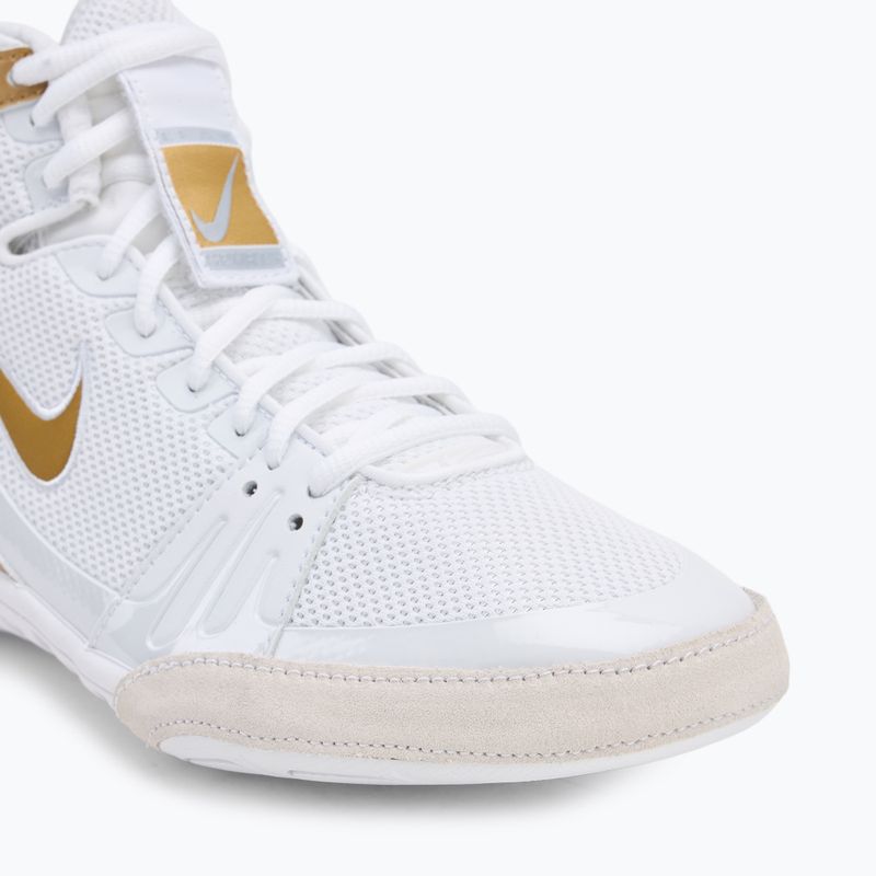Scarpe da boxe Nike Freek bianco/oro metallico/grigio freddo 7