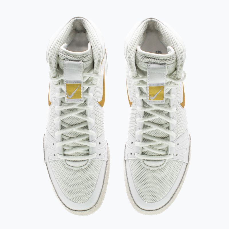 Scarpe da boxe Nike Freek bianco/oro metallico/grigio freddo 8