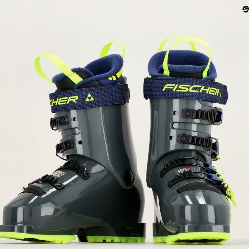 Scarponi da sci Fischer RC4 60 JR GW per bambini grigio rhino/grigio rhino 12