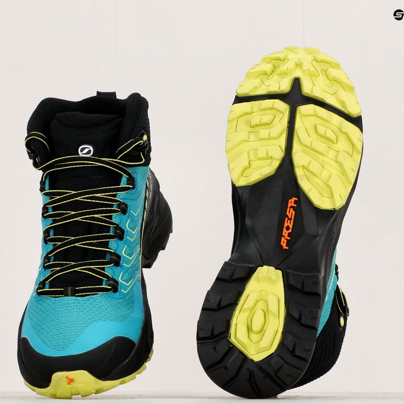 Scarponi da trekking da donna SCARPA Rush 2 Mid GTX blu baltico / lime solare 10