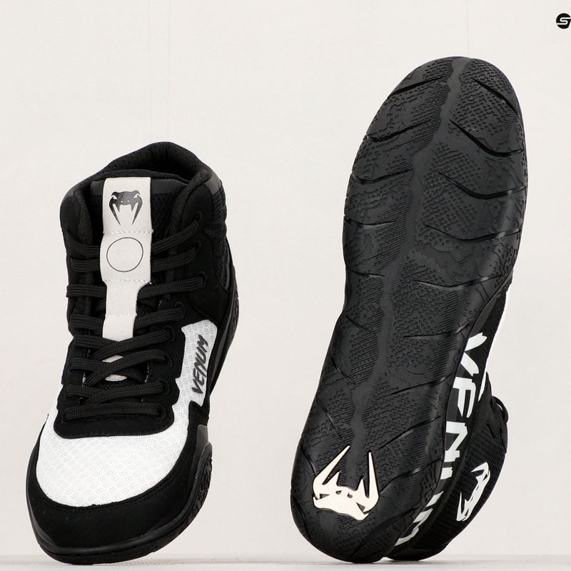 Venum Elite Wrestling stivali da boxe nero/bianco 8