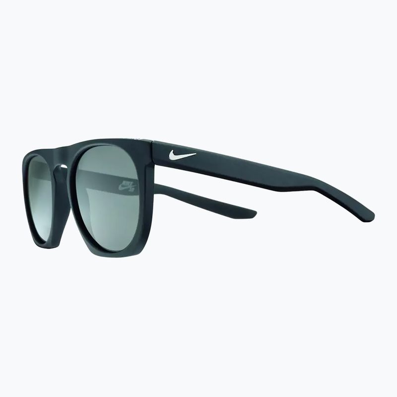 Occhiali da sole con lenti polarizzate Nike Flatspot P nero opaco/grigio argento 6