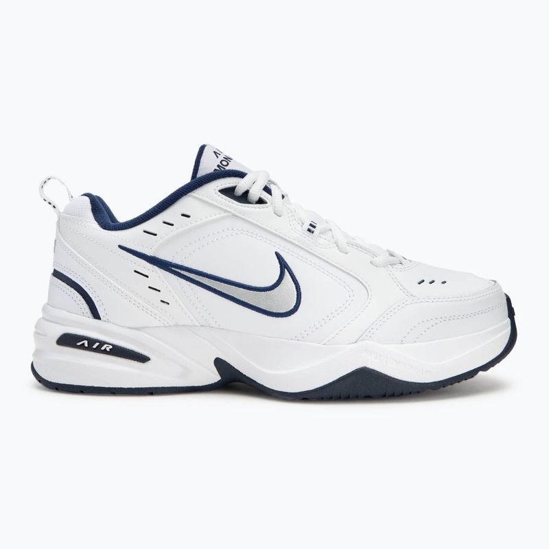 Scarpe da ginnastica da uomo Nike Air Monarch IV bianco / argento metallico 2