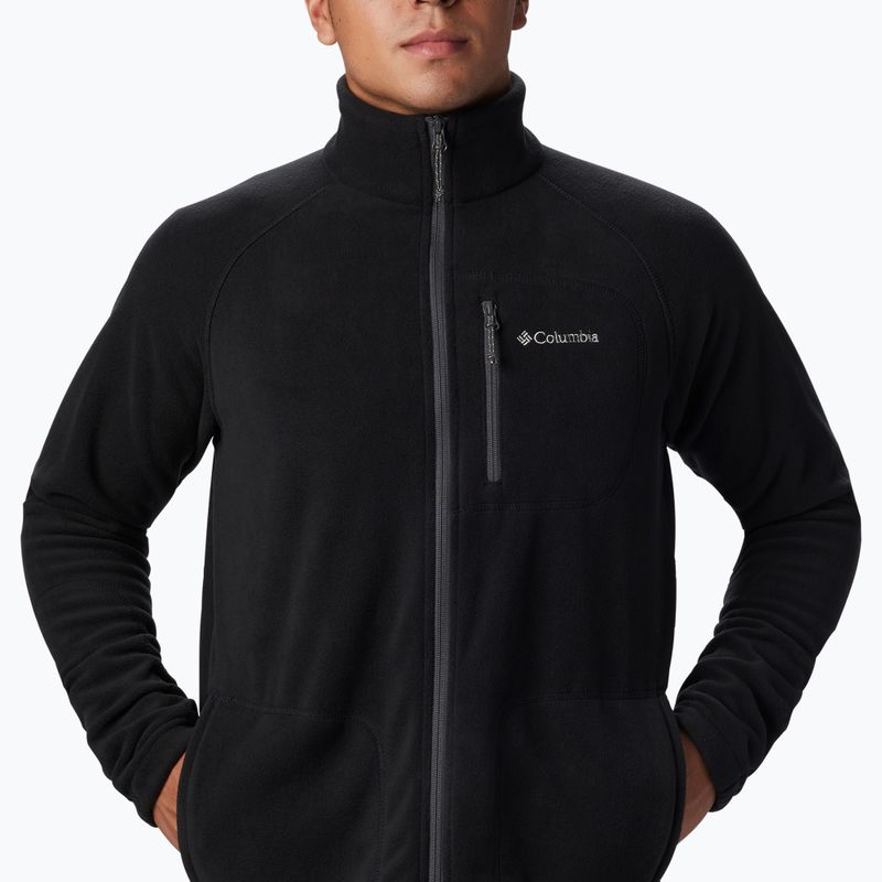 Felpa Columbia Fast Trek II da uomo in pile nero 4
