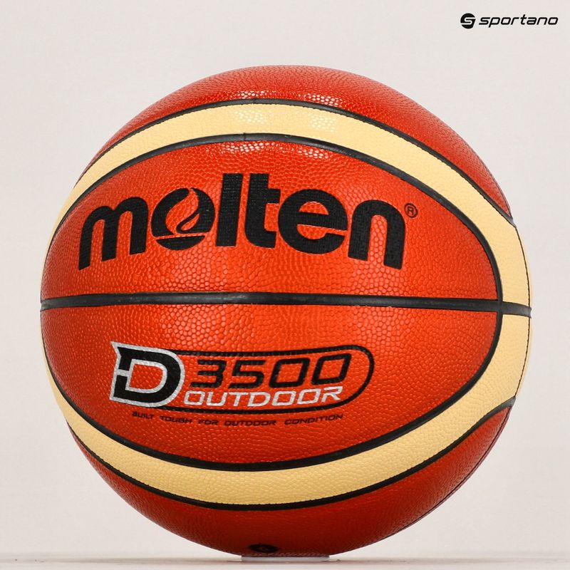 Pallacanestro Molten B6D3500 arancione/avorio misura 6 6
