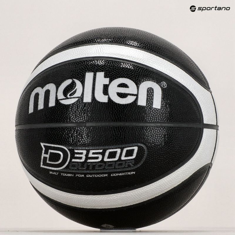 Pallacanestro Molten B6D3500-KS nero/argento misura 6 6