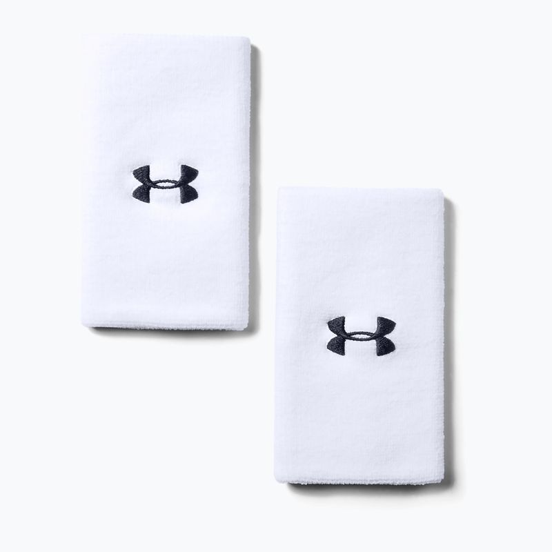Polsino Under Armour 6'' Performance 2 pezzi bianco/nero